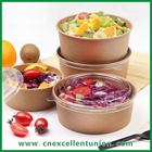 Kraft Paper Salad Bowl with lid